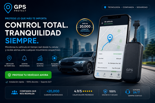 🔥 GPS Vehicular Inteligente: Protege Tu Vehículo 24/7 Desde Tu Celular